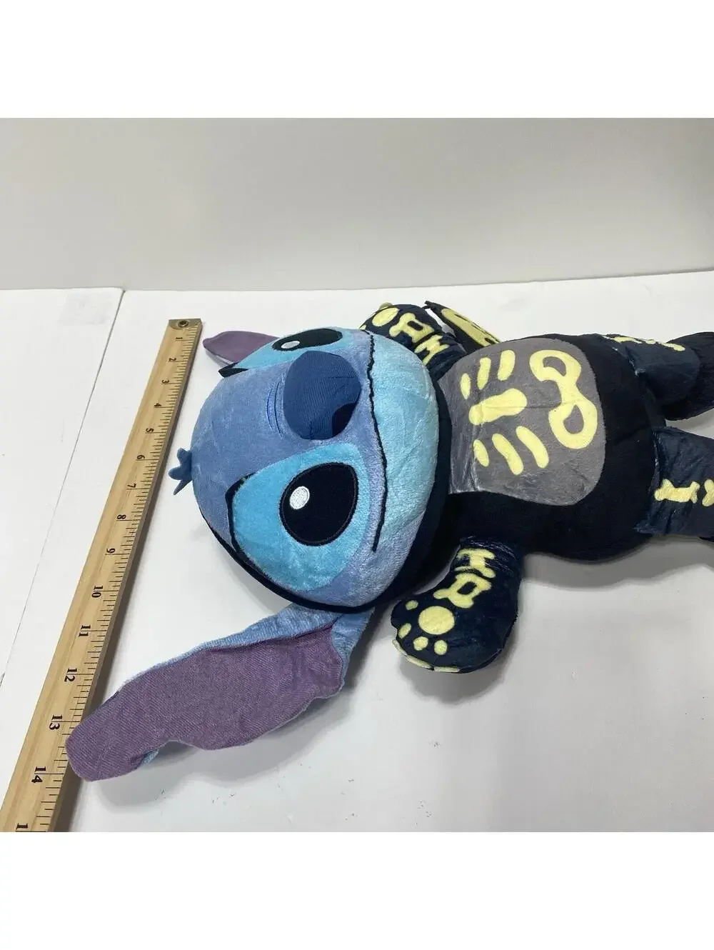 Lilo and Stich Plush Cute Halloween Teddy Bear Jack o'lantern Skeleton Black New